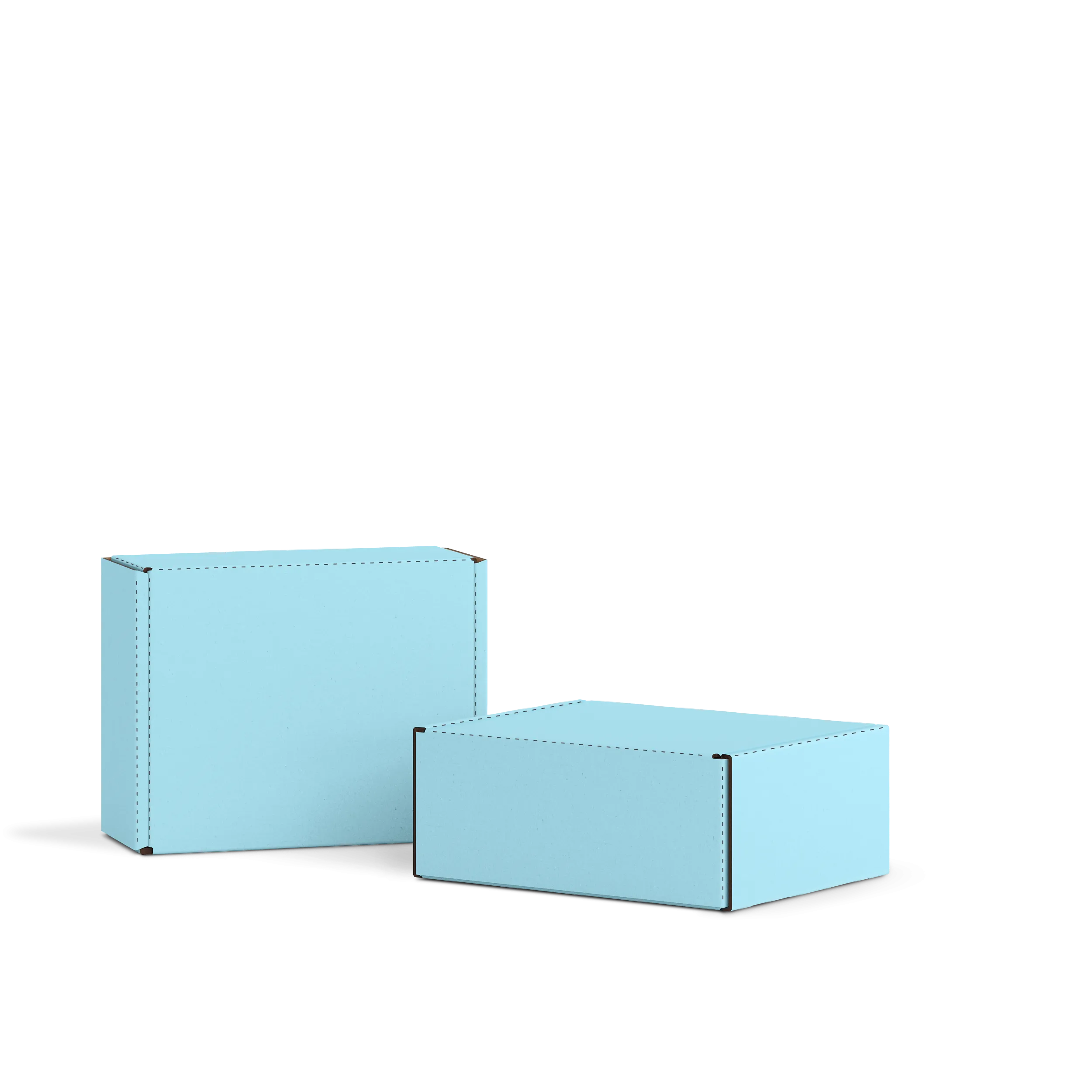 Самосборная коробка FEFCO 0427 | Т24Е | PANTONE 290 U | PANTONE 197 U | НЕБО-РОЗОВЫЙ