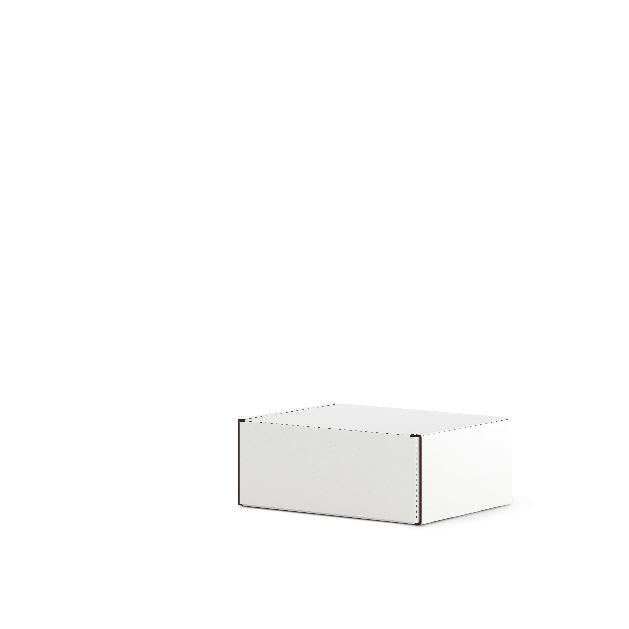 Самосборная коробка FEFCO 0427 | Т24Е | PANTONE COOL GREY 8 U | БЕЛЫЙ-СЕРЫЙ