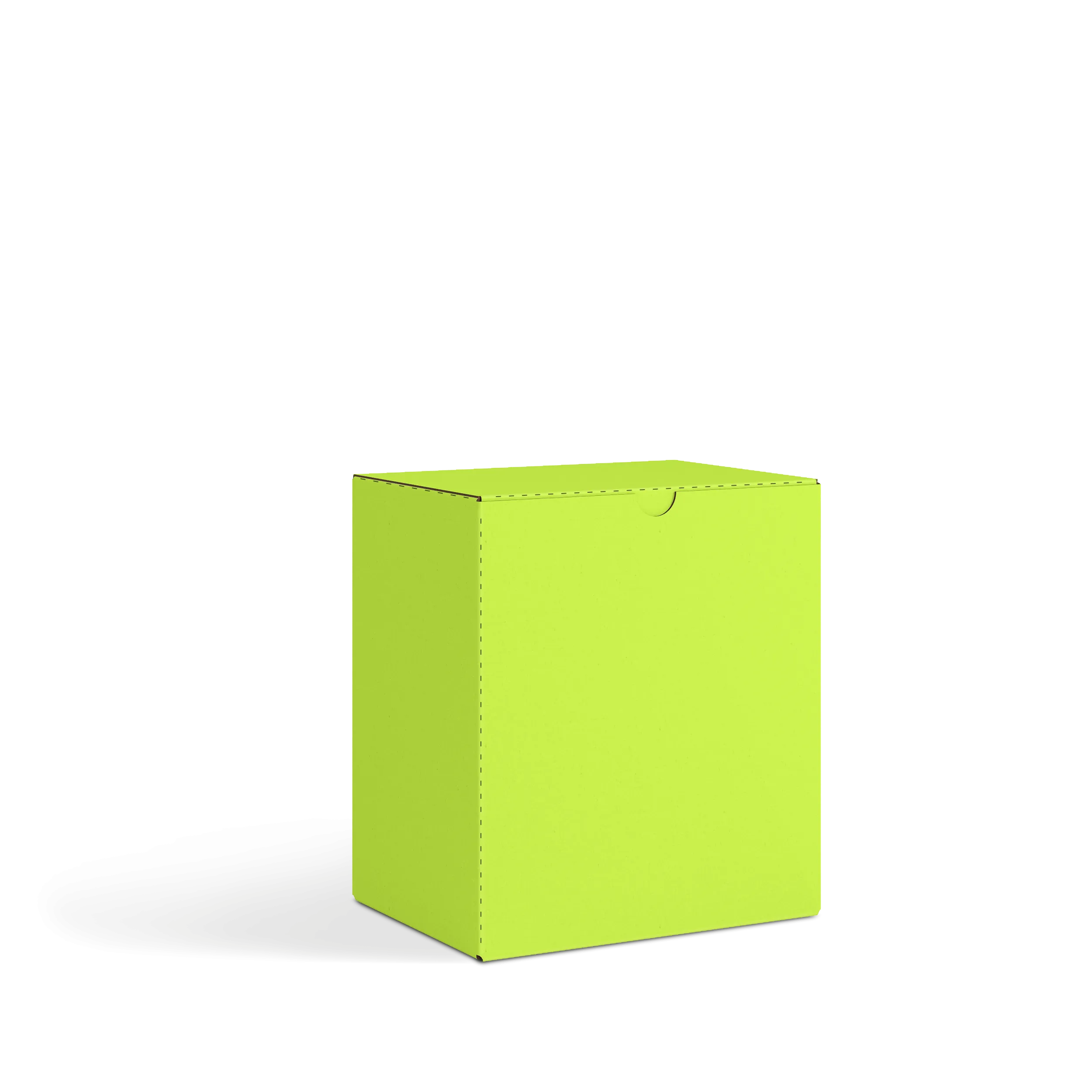 Коробка со складным дном FEFCO 0215 | Т23Е | PANTONE 389 U ЛАЙМ