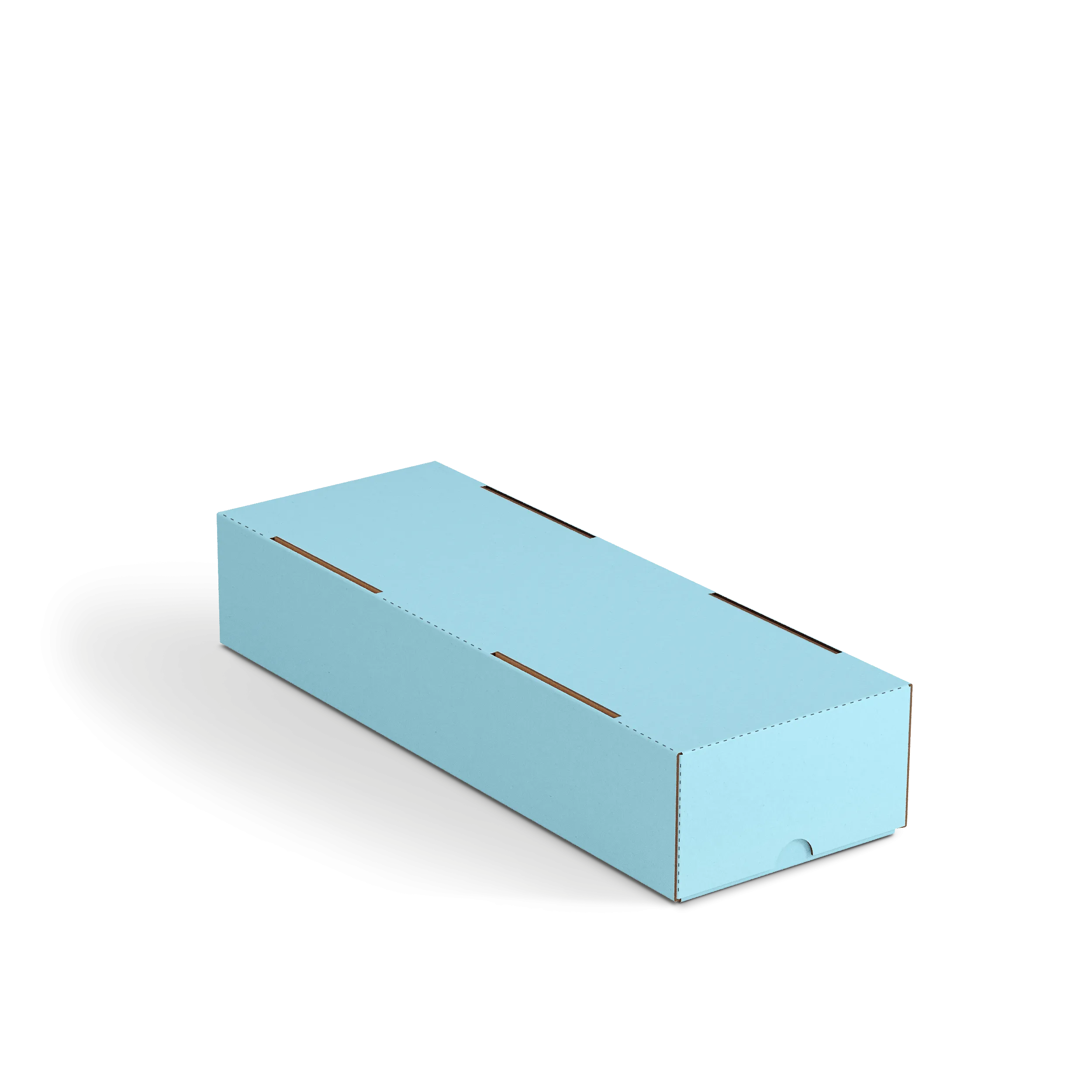Коробка крышка-дно FEFCO 0330 | Т23Е | PANTONE 290 U | НЕБО