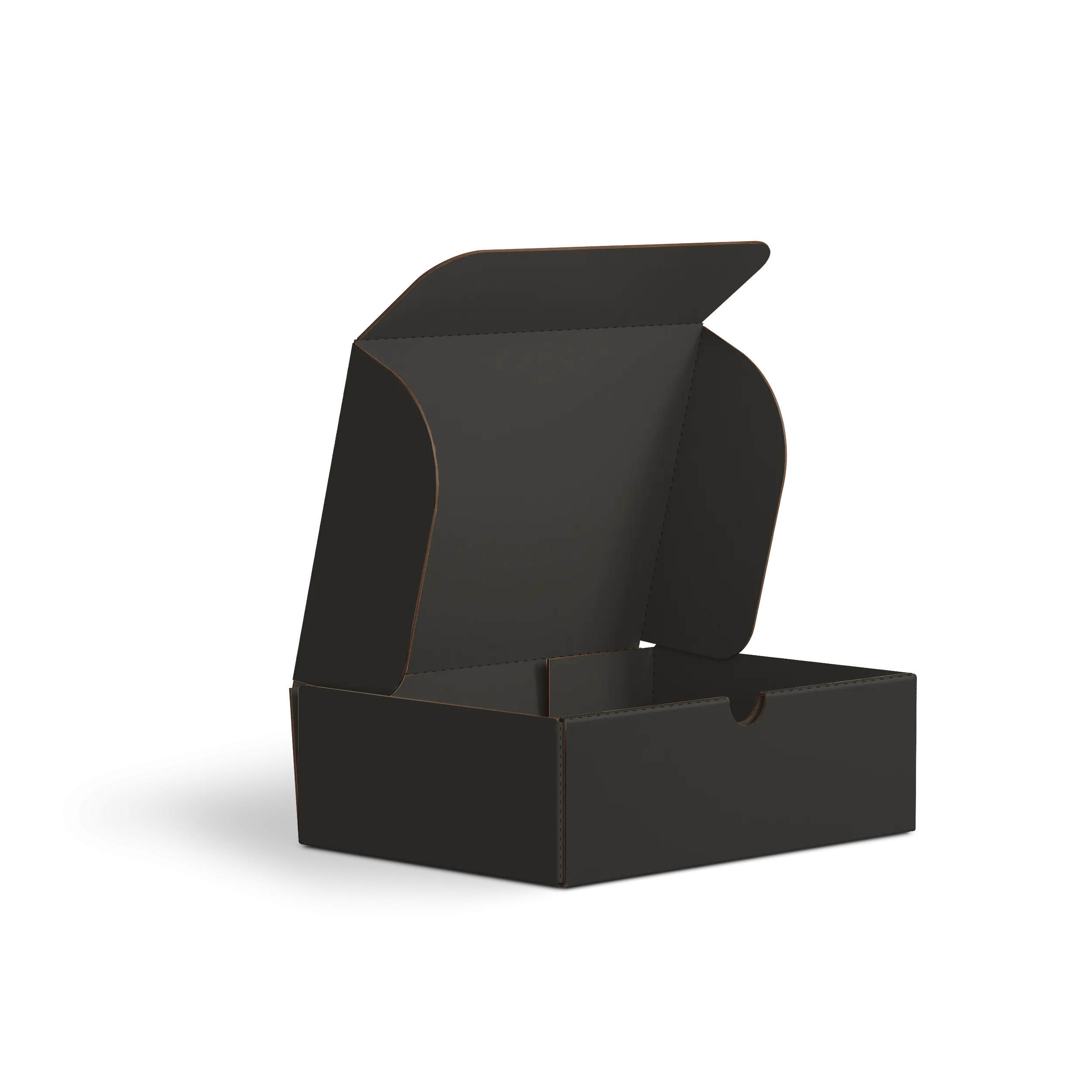 Коробка с откидной крышкой FEFCO 0426 | Т24Е | PANTONE BLACK U | ЧЕРНЫЙ-ЧЕРНЫЙ