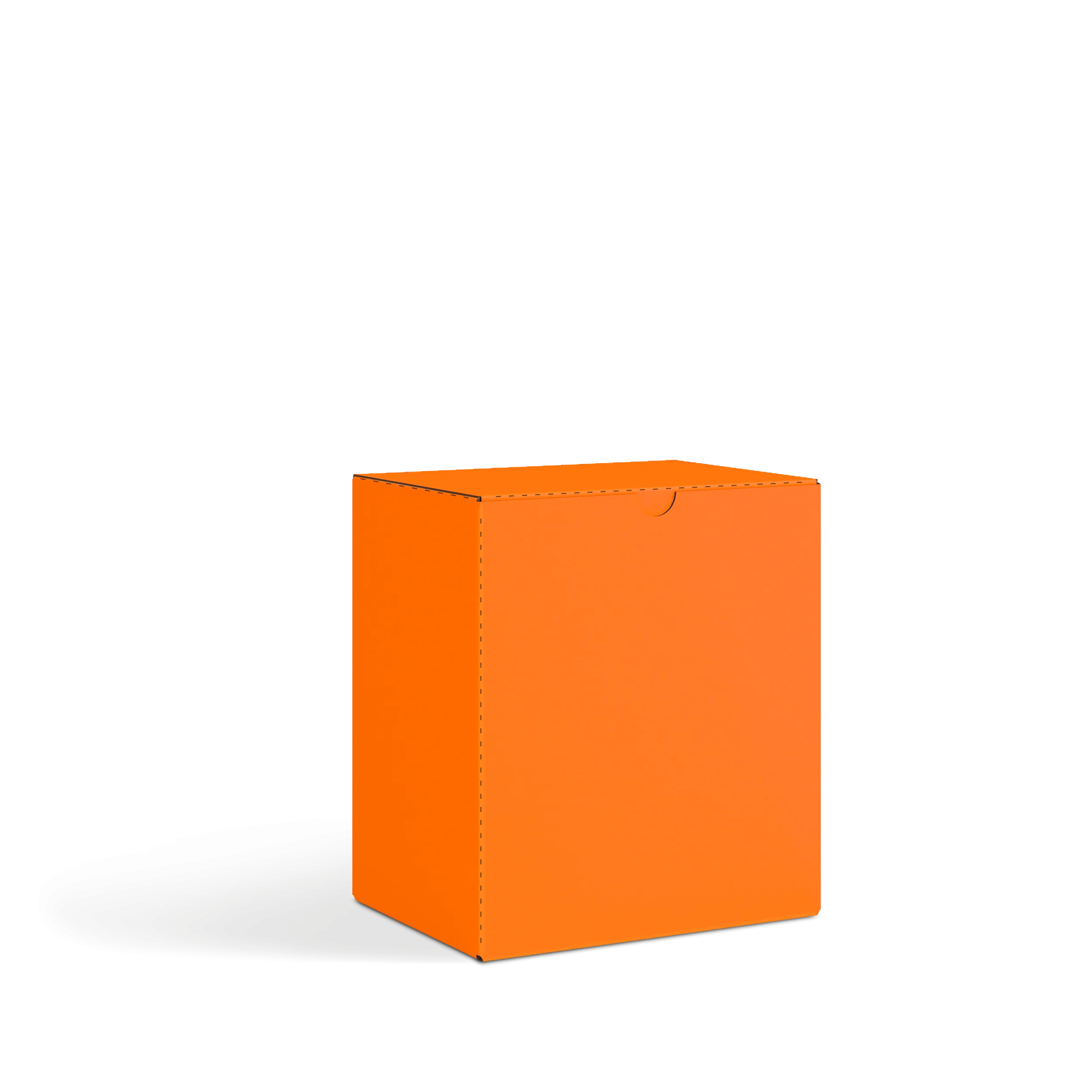 Коробка со складным дном FEFCO 0215 | Т24Е | PANTONE 1505 U | ОРАНЖЕВЫЙ-БЕЛЫЙ