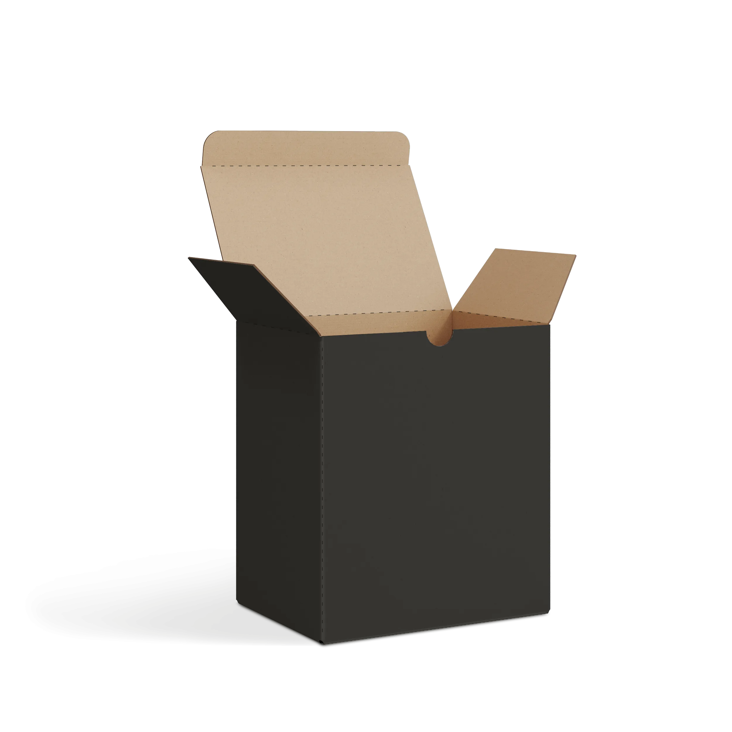 Коробка со складным дном FEFCO 0215 | Т23Е | PANTONE BLACK U | ЧЕРНЫЙ
