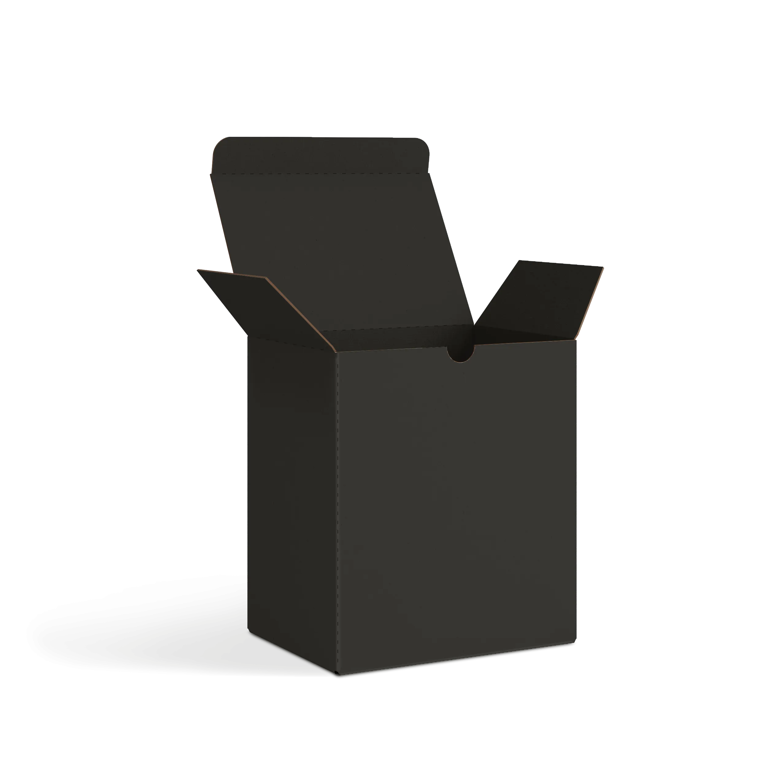 Коробка со складным дном FEFCO 0215 | Т24Е | PANTONE BLACK U | ЧЕРНЫЙ-ЧЕРНЫЙ