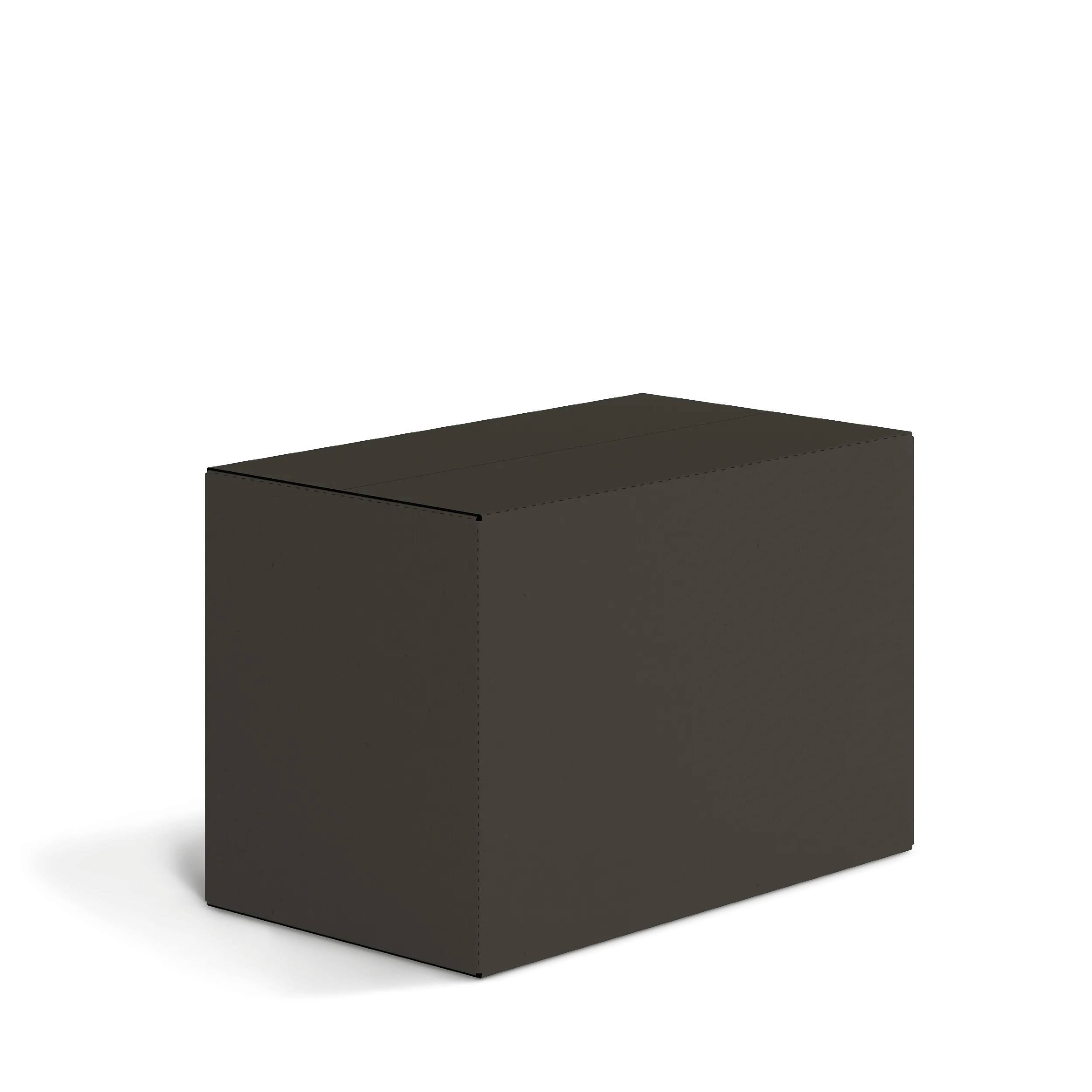 Четырехклапанная коробка FEFCO 0201 | Т24Е | PANTONE BLACK U | ЧЕРНЫЙ-ЧЕРНЫЙ