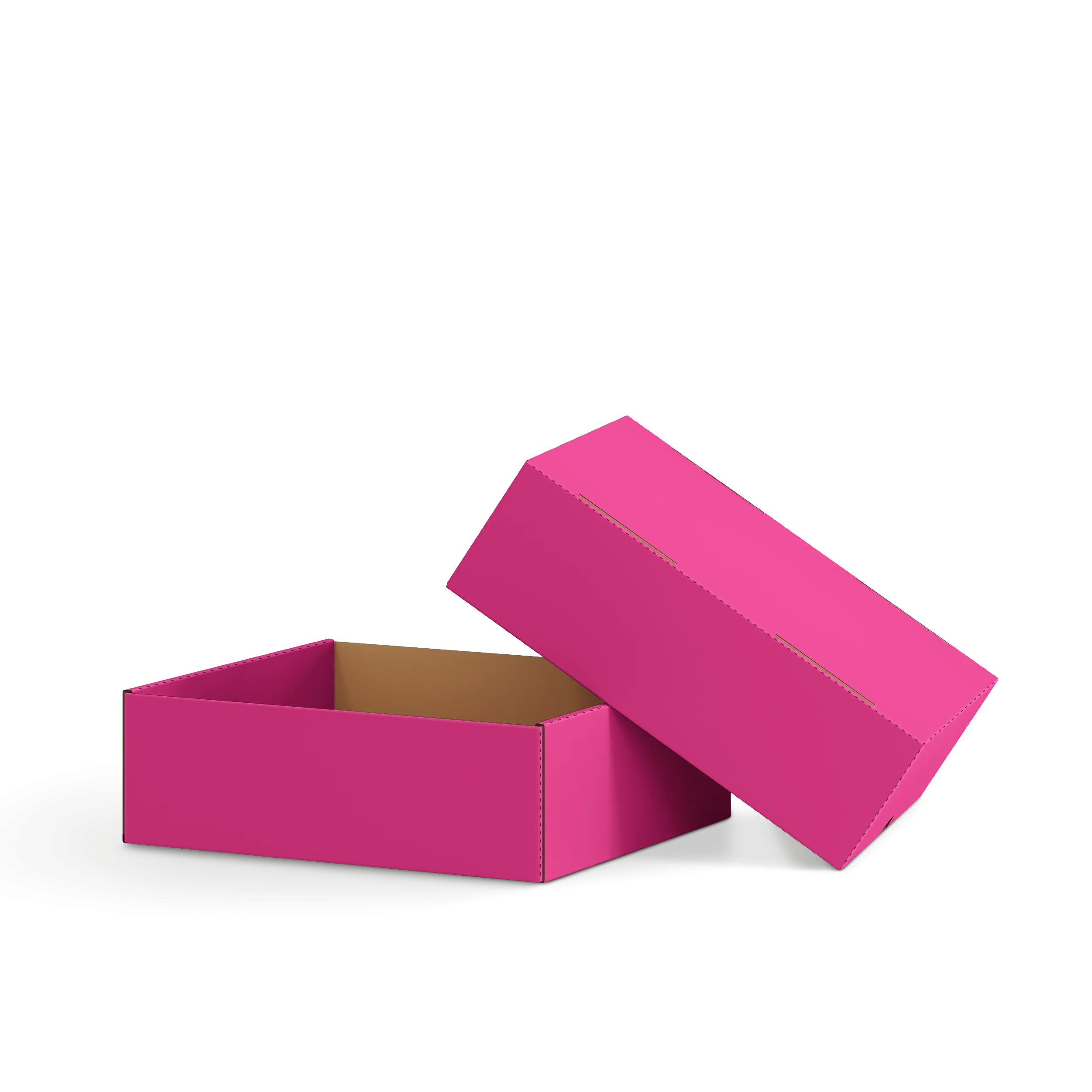 Коробка крышка-дно FEFCO 0330 | Т23Е | PANTONE RHODAMINE RED U | БАРБИ