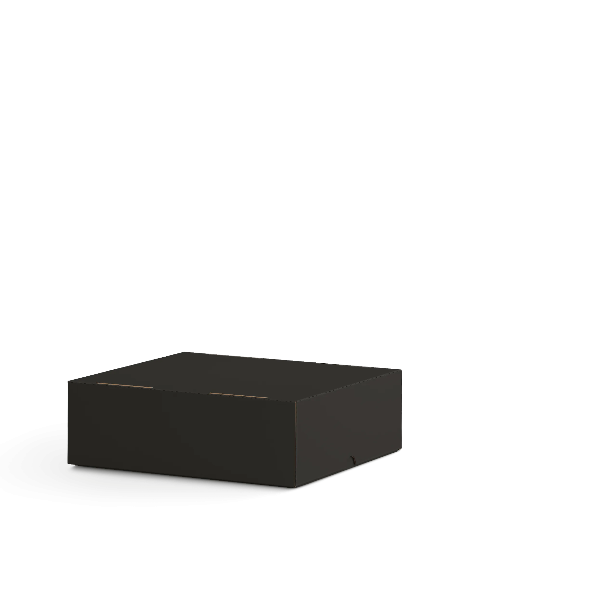 Коробка крышка-дно FEFCO 0330 | Т23Е | PANTONE BLACK U | ЧЕРНЫЙ